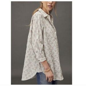 Anthropologie Pilcro Printed Button Down